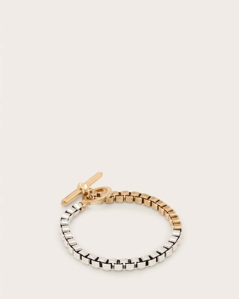 Box Two Tone Bracelet WARM BRASS MIX | ALLSAINTS FR